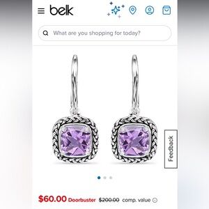 Belk Amethyst Earrings